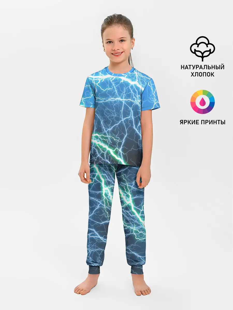 Детская пижама с брюками / РАЗРЯДЫ МОЛНИЙ