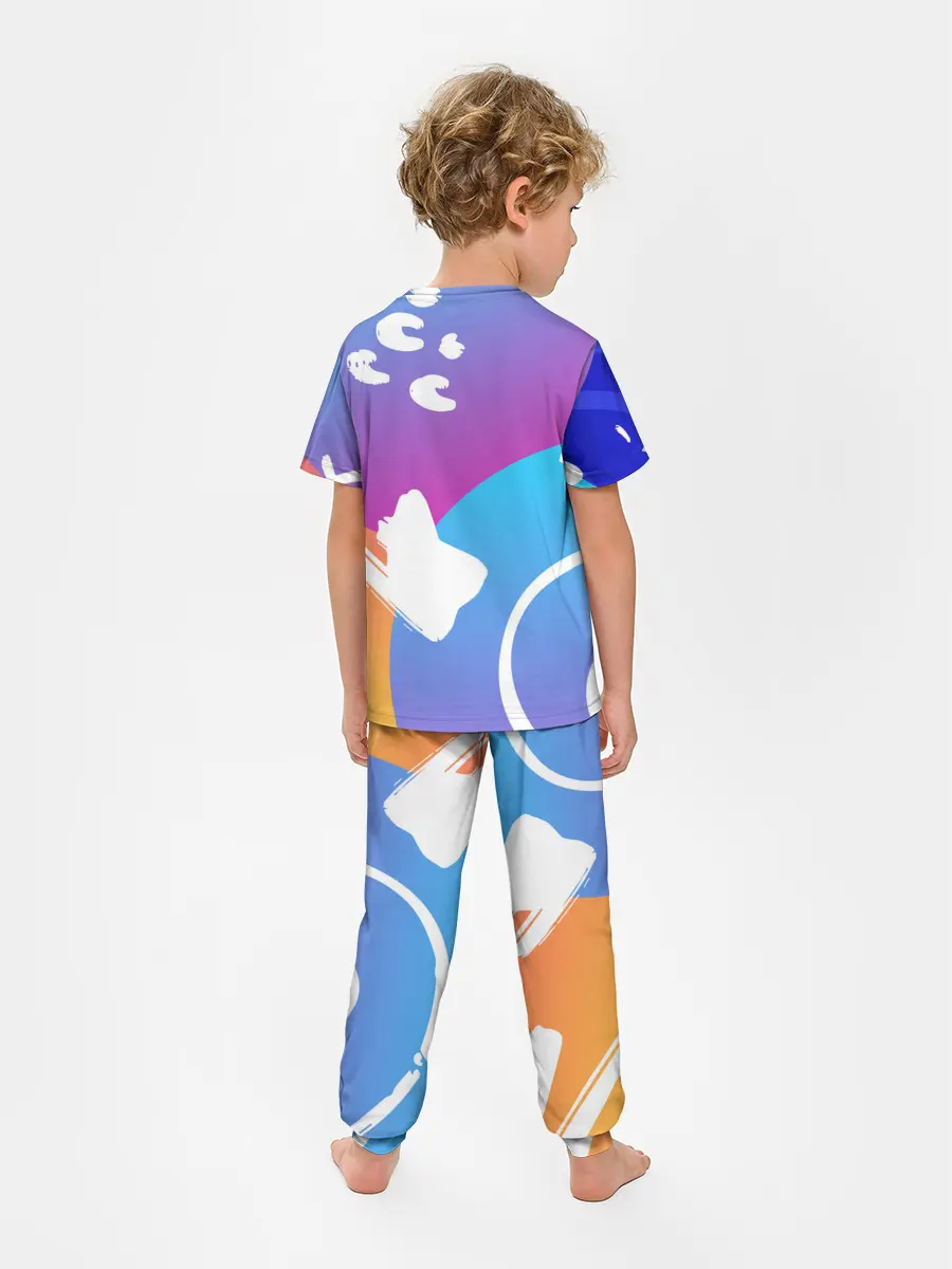 Детская пижама с брюками / Градация цвета