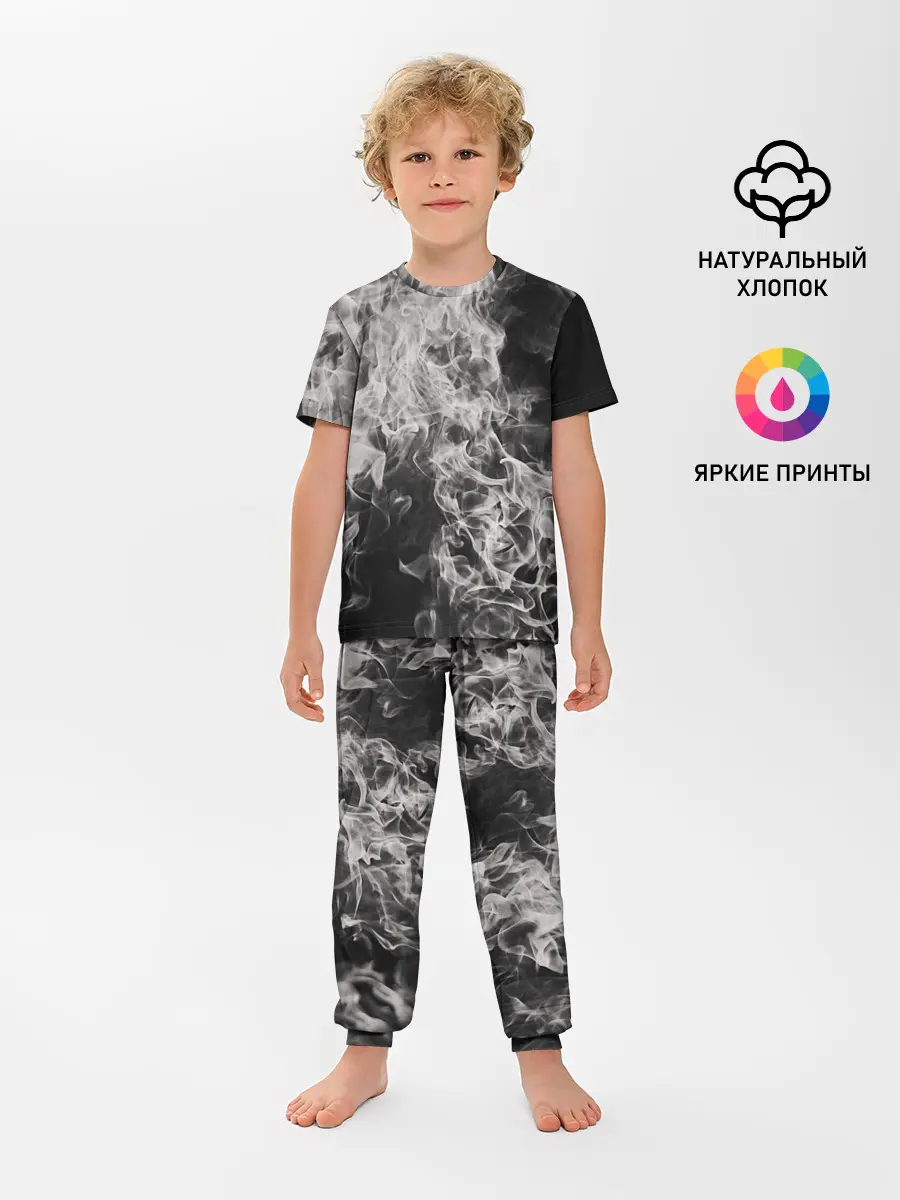 Детская пижама с брюками / Fire and Smoke