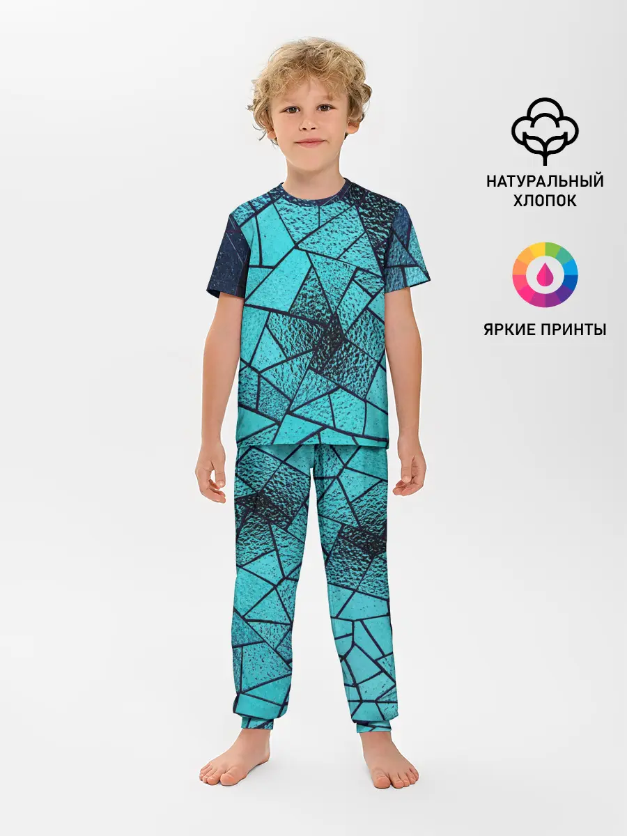 Детская пижама с брюками / НЕОНОВЫЙ ВИТРАЖ