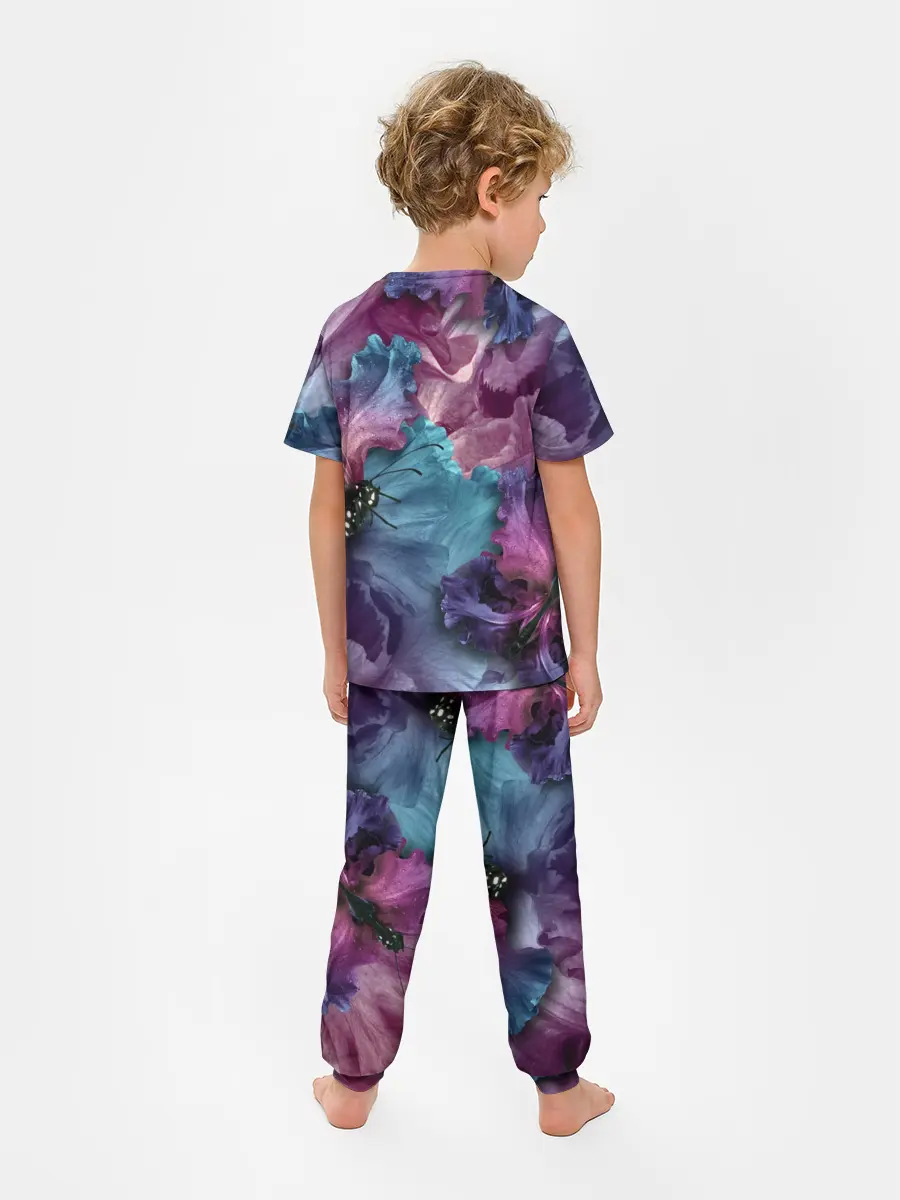 Детская пижама с брюками / Цветы