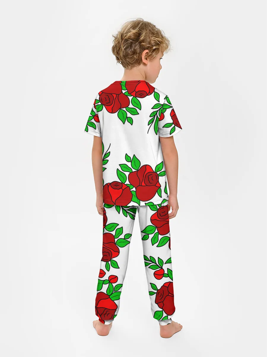 Детская пижама с брюками / Юлия в розах