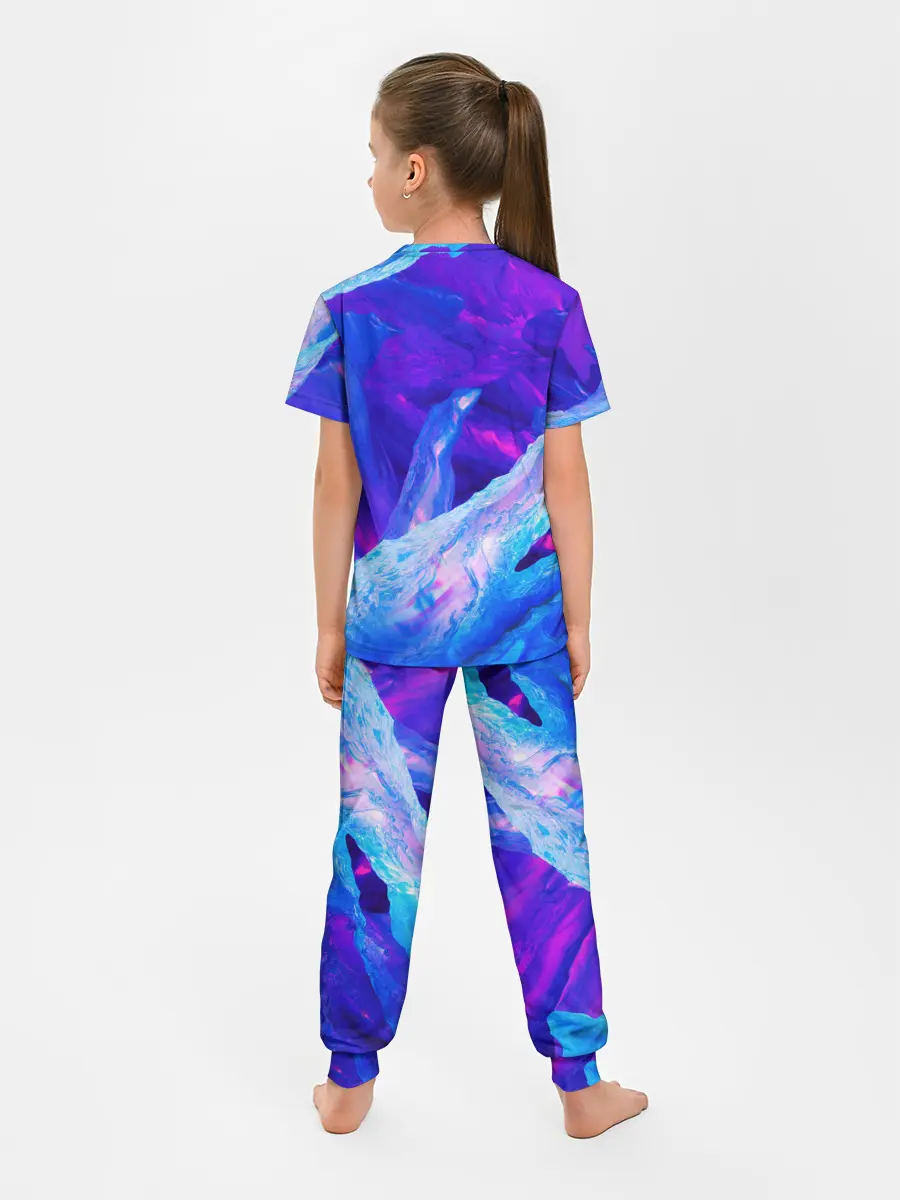Детская пижама с брюками / ЛЕДЯНОЙ НЕОН