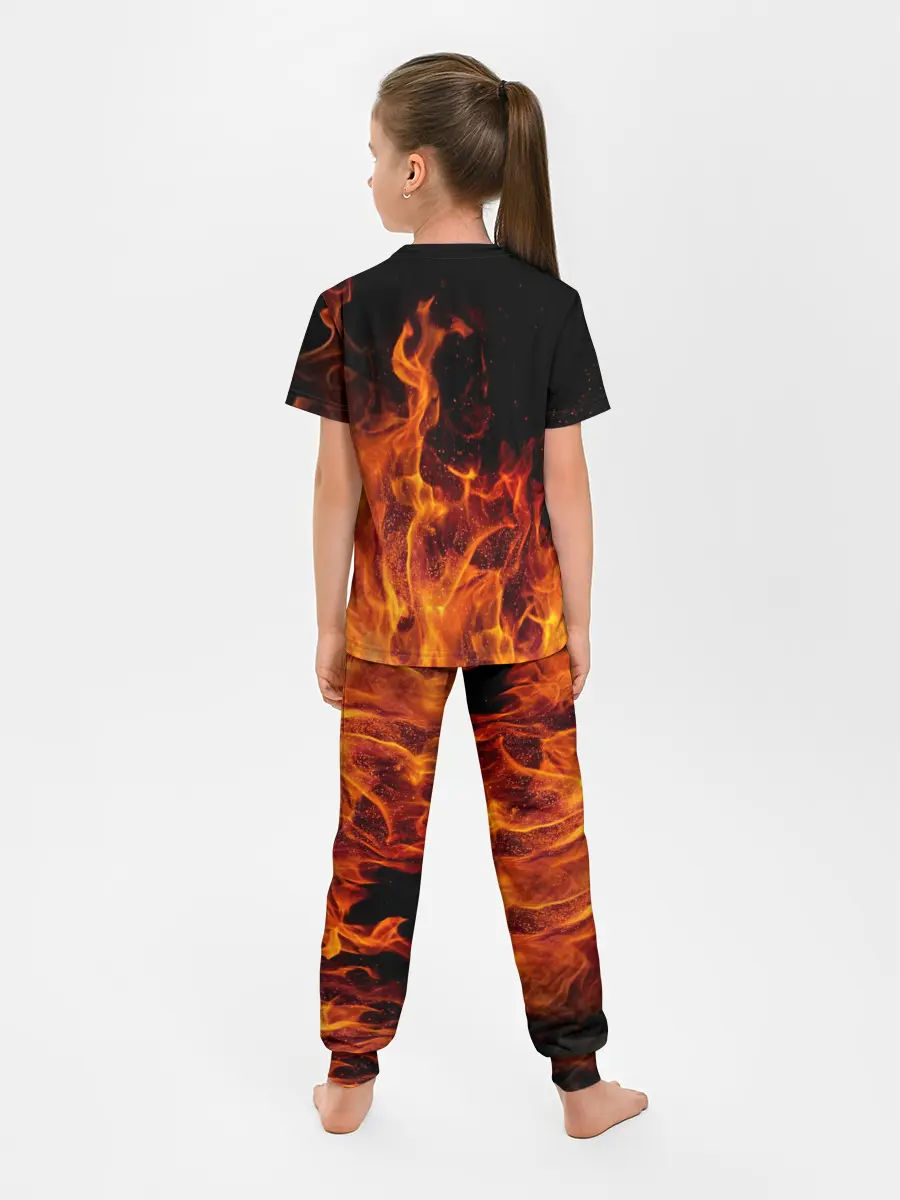 Детская пижама с брюками / Огонь