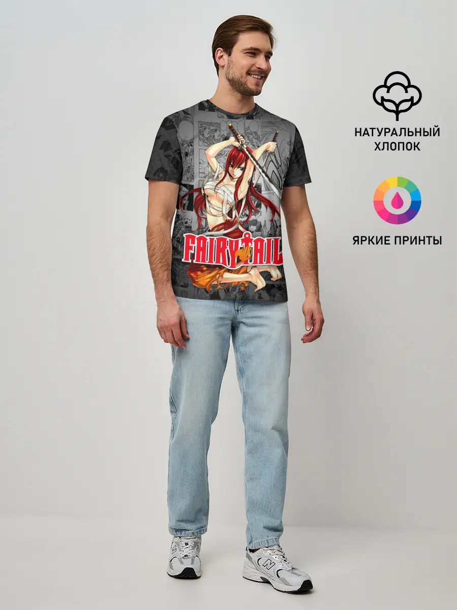 Мужская базовая футболка / Fairy Tail
