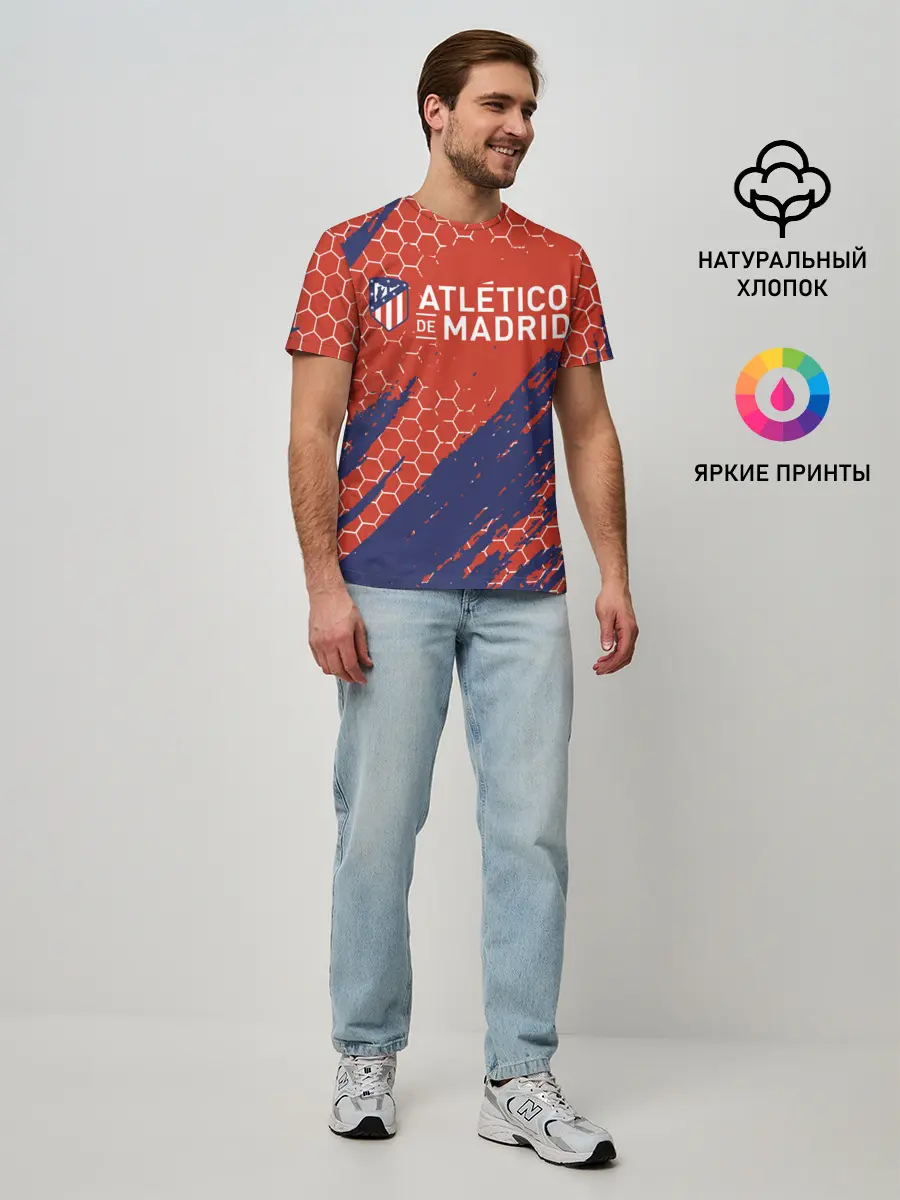 Мужская базовая футболка / Atletico Madrid: Football Club.