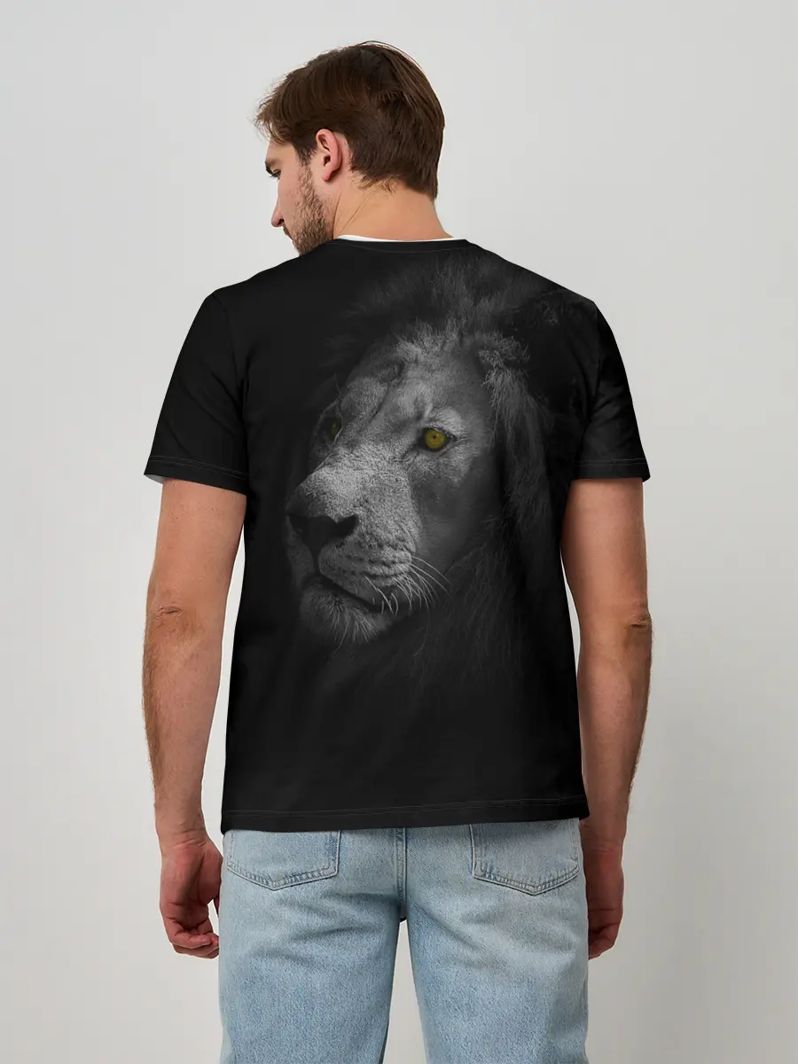 Мужская базовая футболка / Лев