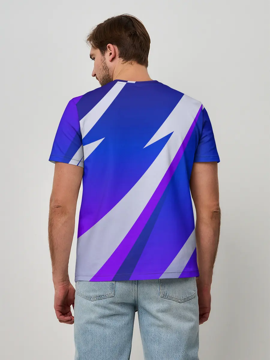 Мужская базовая футболка / SPORT STYLE BLUE