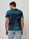 Мужская базовая футболка / Холодные краски
