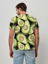 Мужская базовая футболка / Avocado background