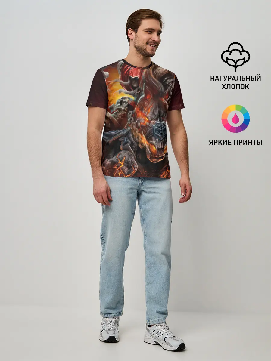 Мужская базовая футболка / Демон-Всадник
