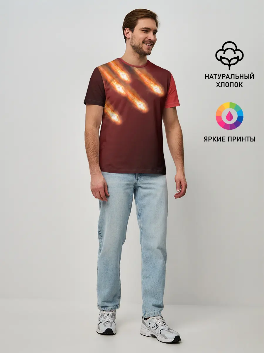 Мужская базовая футболка / Падение комет