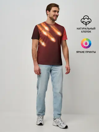 Мужская базовая футболка / Падение комет