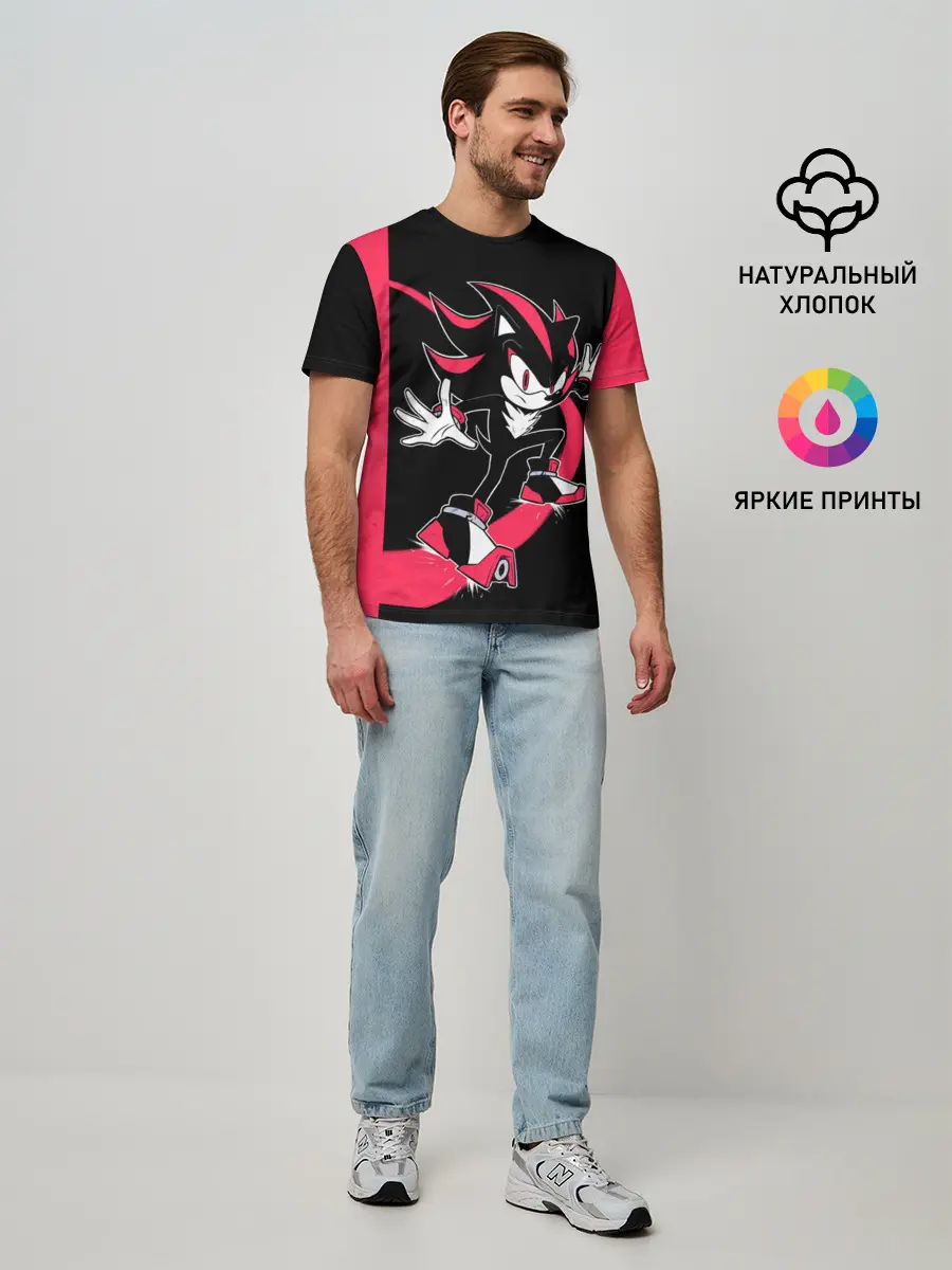 Мужская базовая футболка / SONIC X | DARK SONIC