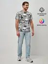 Мужская базовая футболка / Human skulls