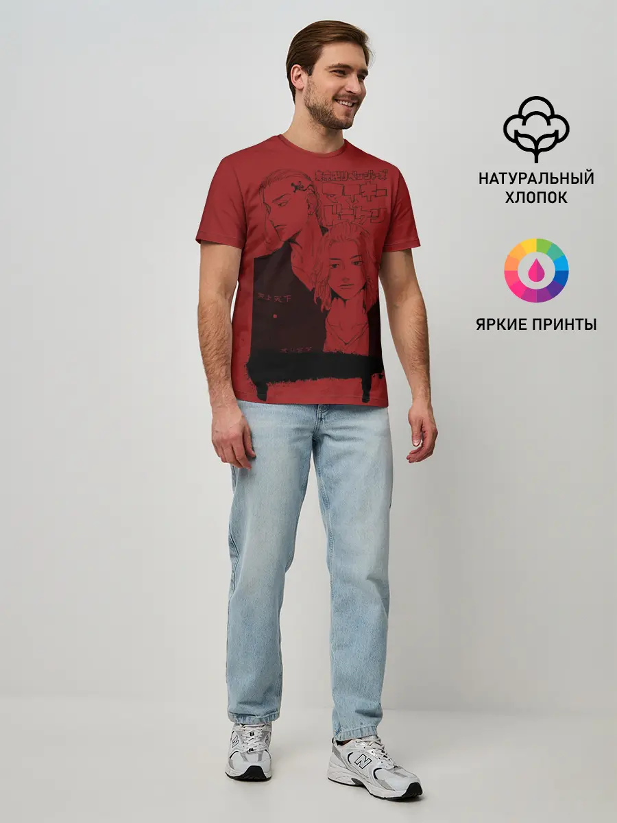 Мужская базовая футболка / токийские мстители anime