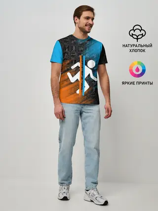 Мужская базовая футболка / PORTAL 2