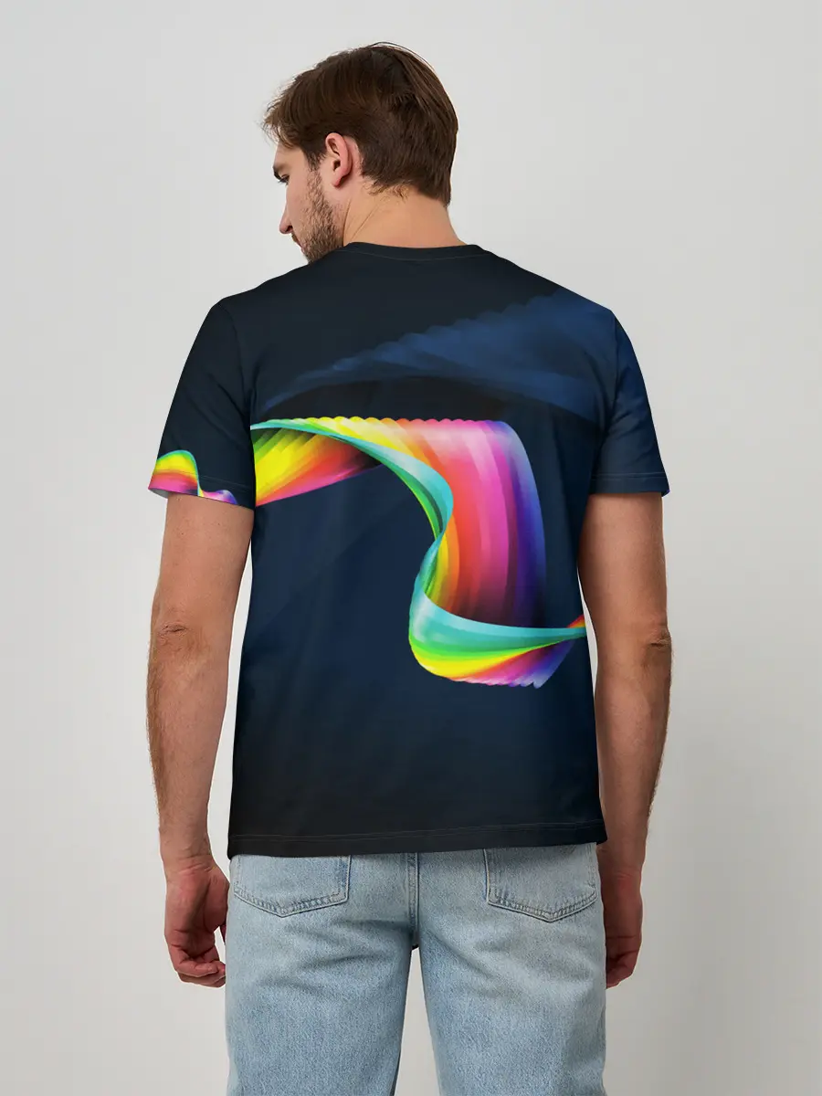 Мужская базовая футболка / OPTICAL ABSTRACT