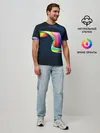 Мужская базовая футболка / OPTICAL ABSTRACT