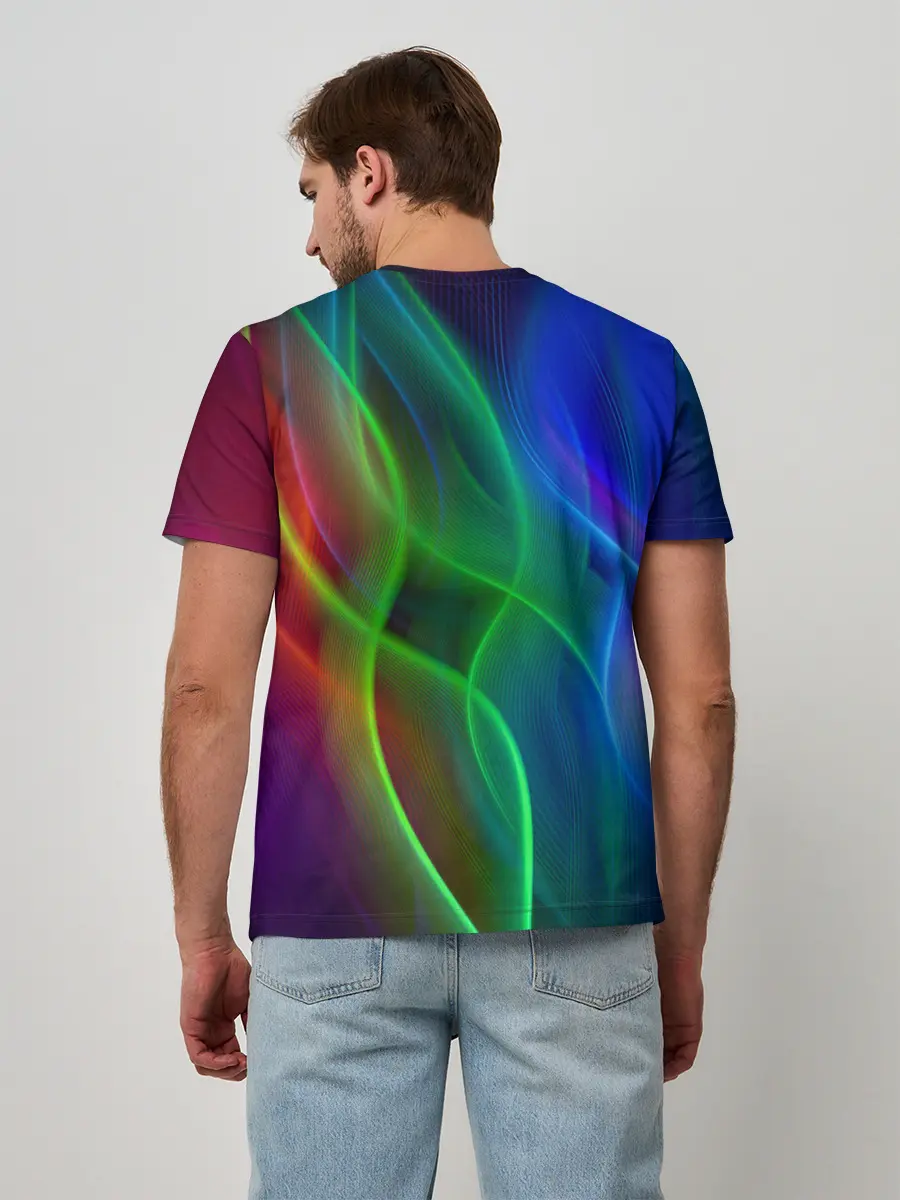 Мужская базовая футболка / НЕОНОВАЯ АБСТРАКЦИЯ