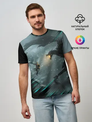 Мужская базовая футболка / TES FUS RO DAH | DRAGON