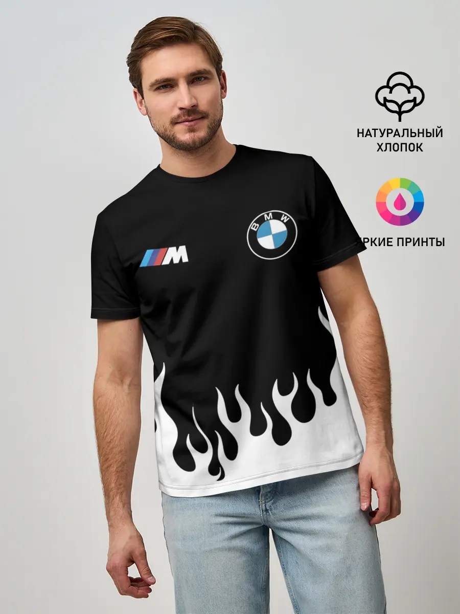 Мужская базовая футболка / BMW / БМВ