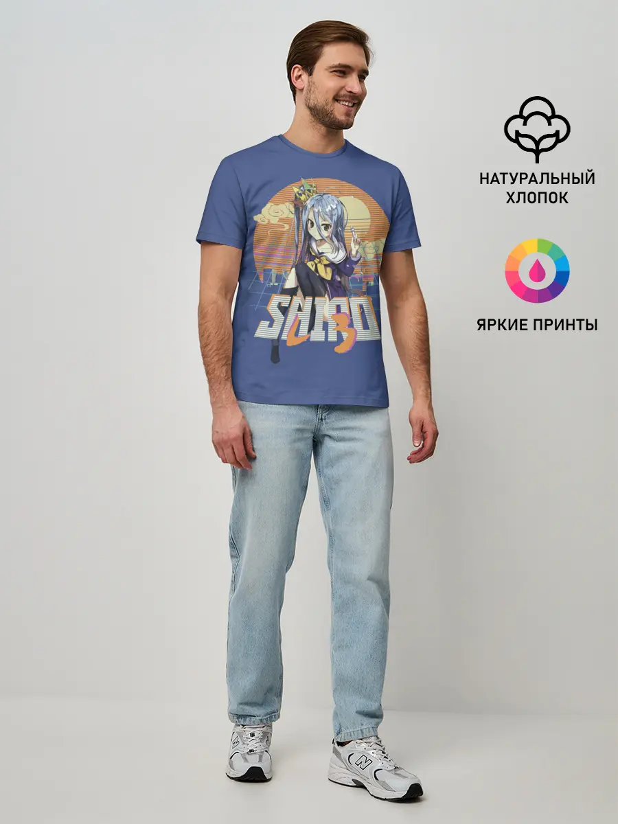 Мужская базовая футболка / Shiro princess