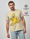 Мужская базовая футболка / Гомер на Пробежке