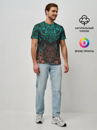 Мужская базовая футболка / кружево