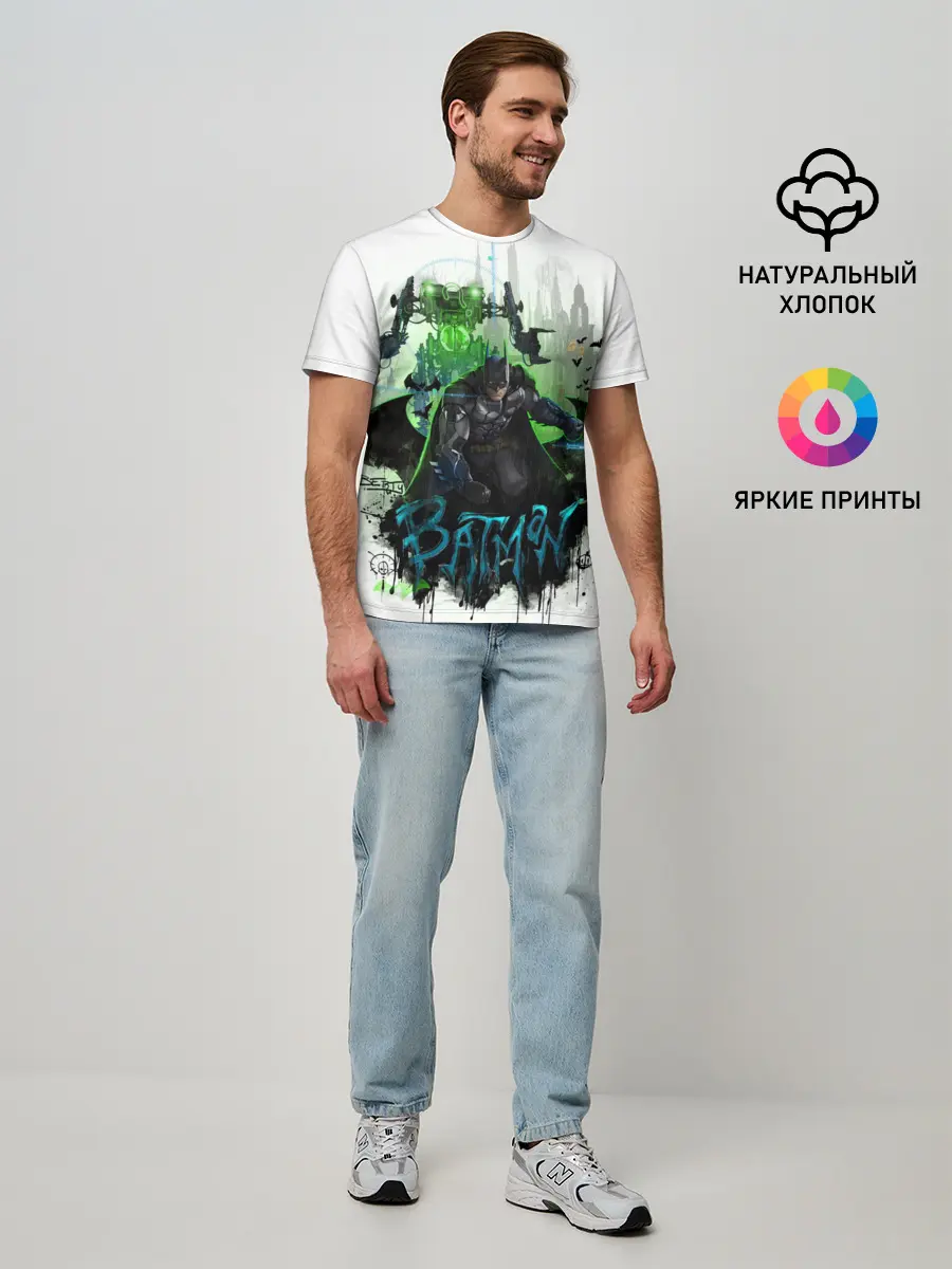 Мужская базовая футболка / Batman: Arkham Knight
