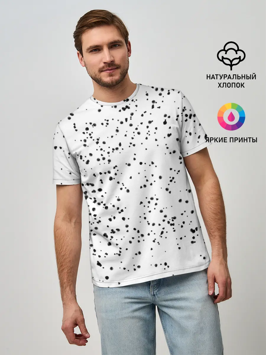 Мужская базовая футболка / Точки