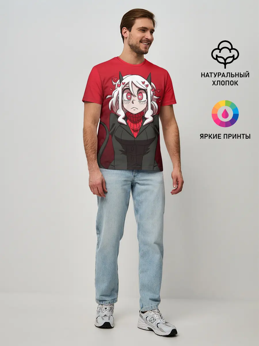 Мужская базовая футболка / HELLTAKER MODEUS