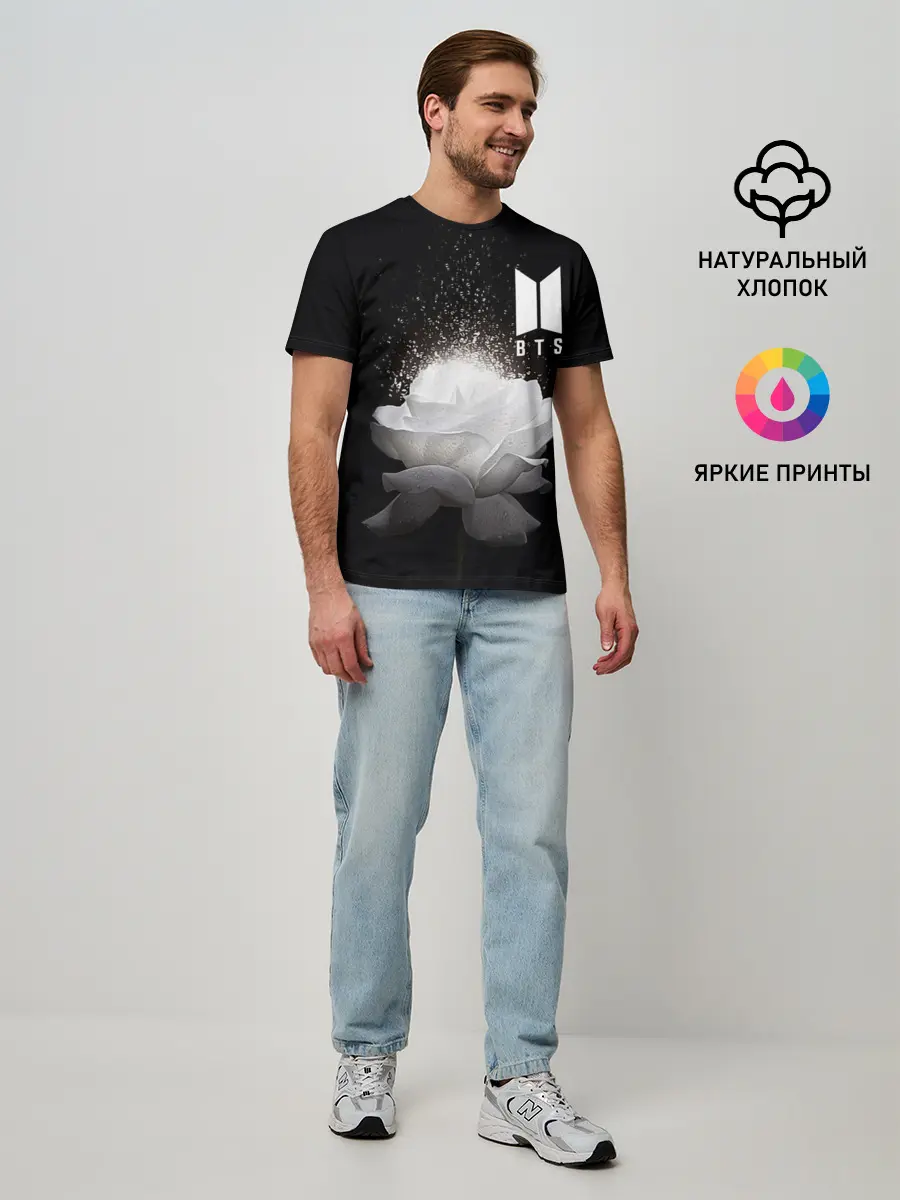 Мужская базовая футболка / BTS
