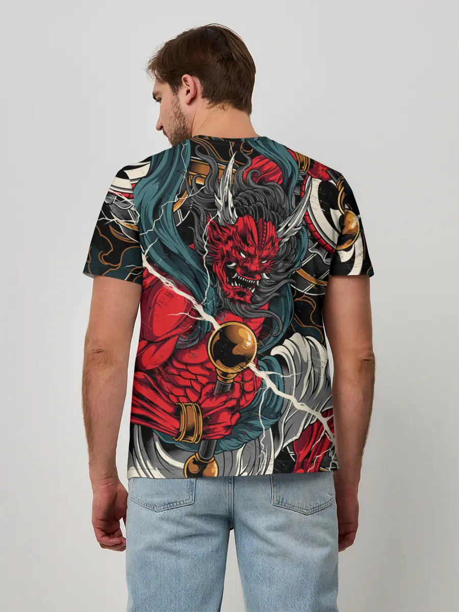 Мужская базовая футболка / БОГ ГРОМА РАЙДЗИН