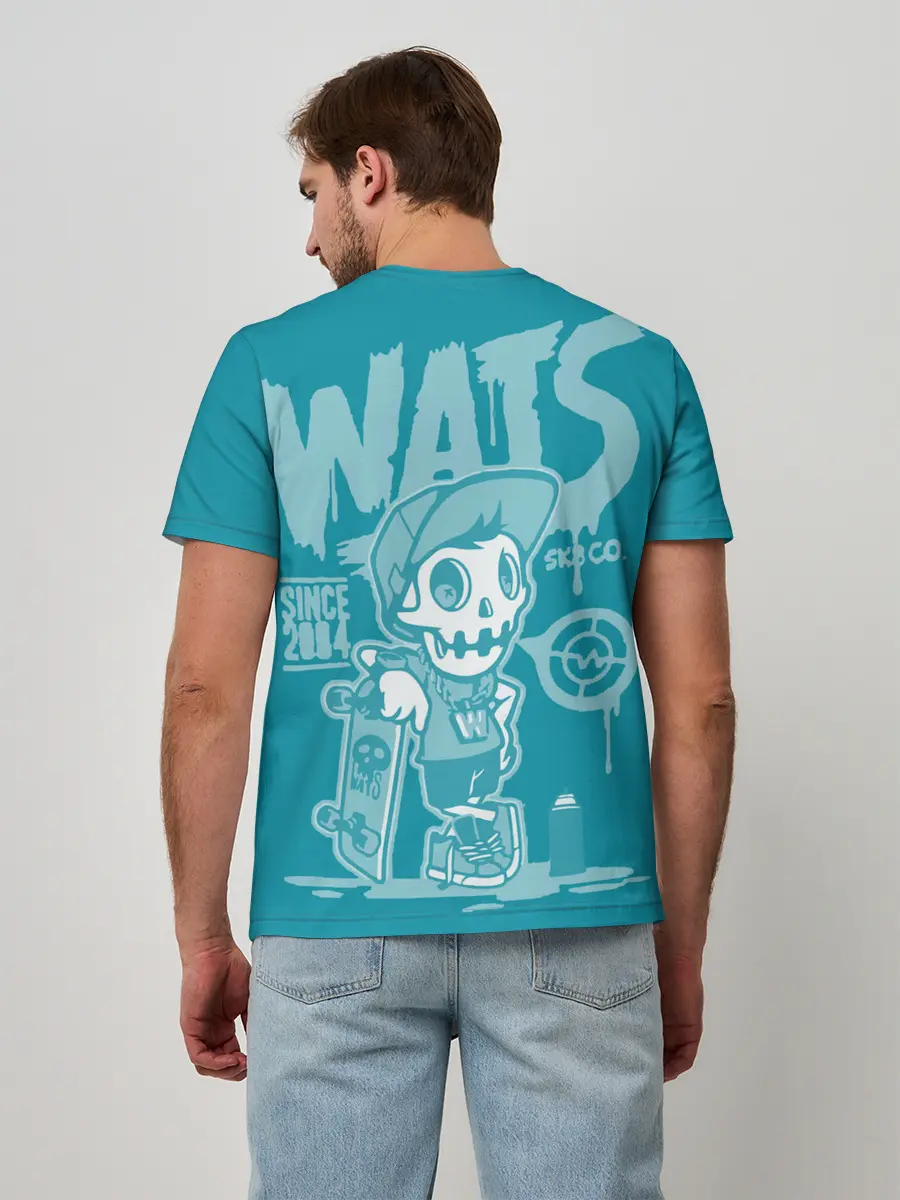 Мужская базовая футболка / Граффити Wats