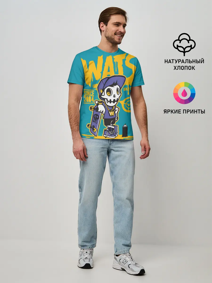Мужская базовая футболка / Граффити Wats