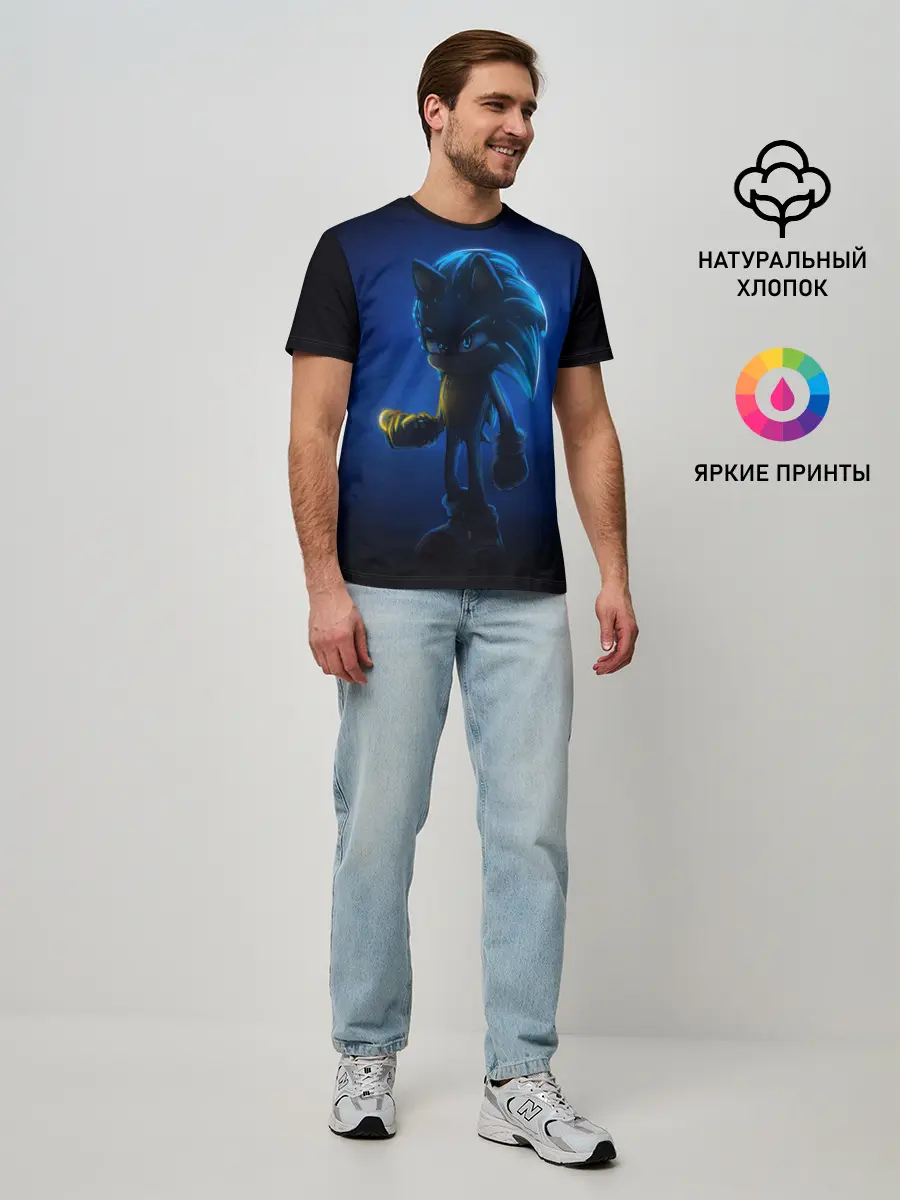 Мужская базовая футболка / SONIC | СОНИК