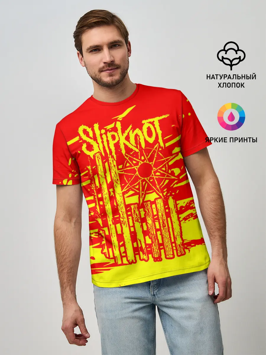 Мужская базовая футболка / Slipknot