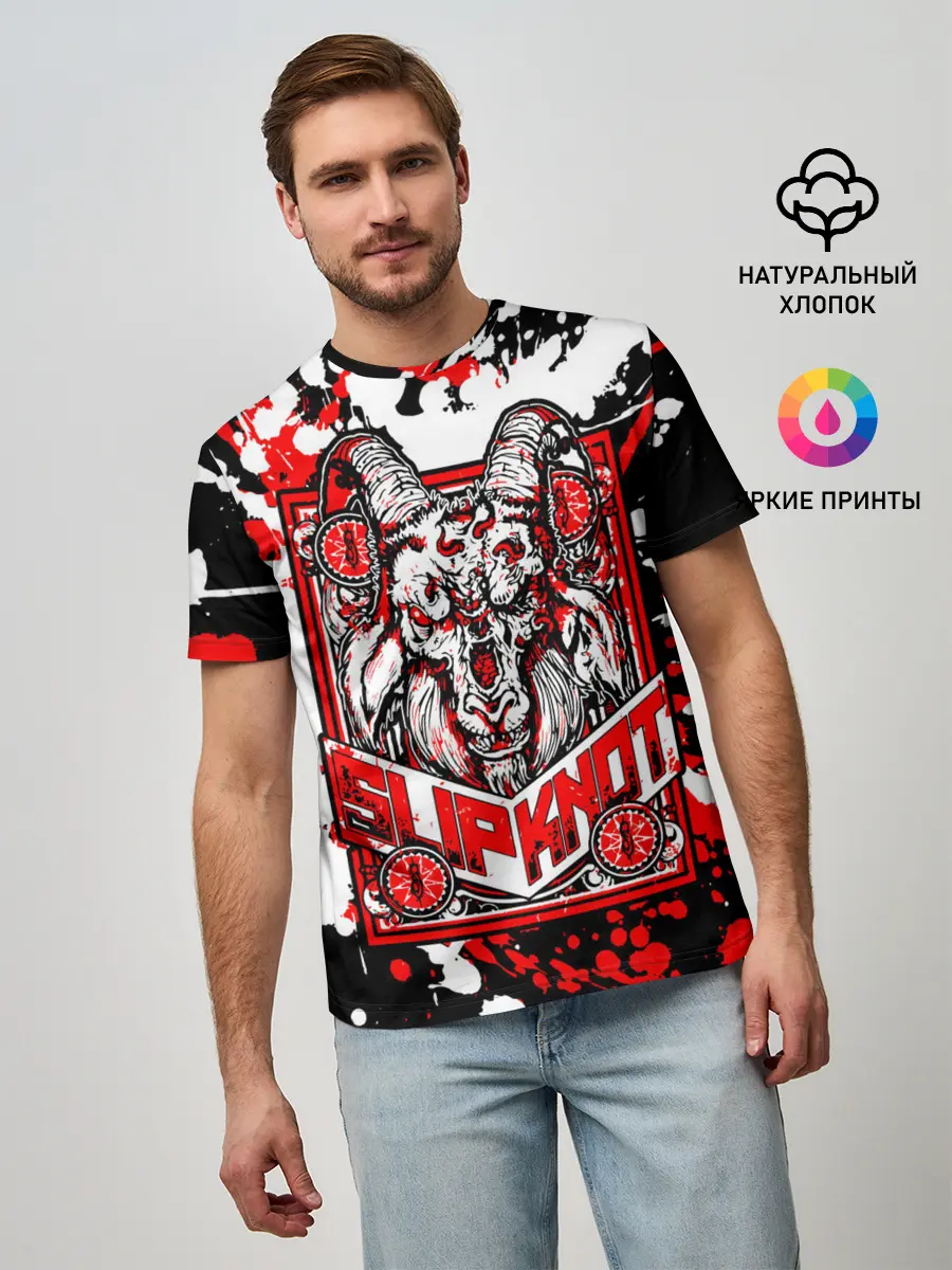 Мужская базовая футболка / Slipknot