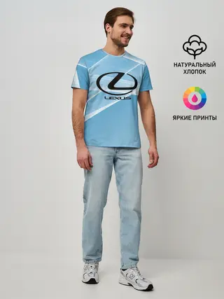 Мужская базовая футболка / lexus