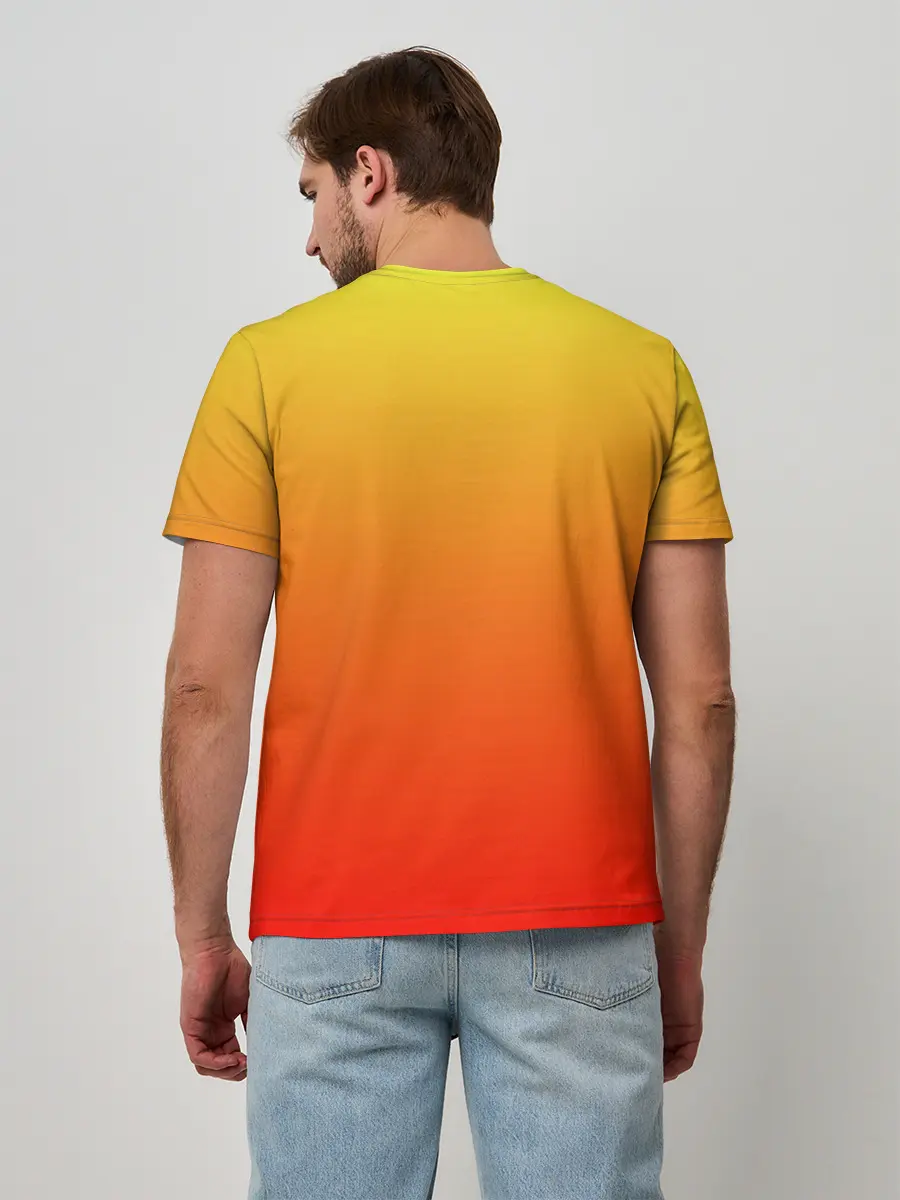 Мужская базовая футболка / Оранж