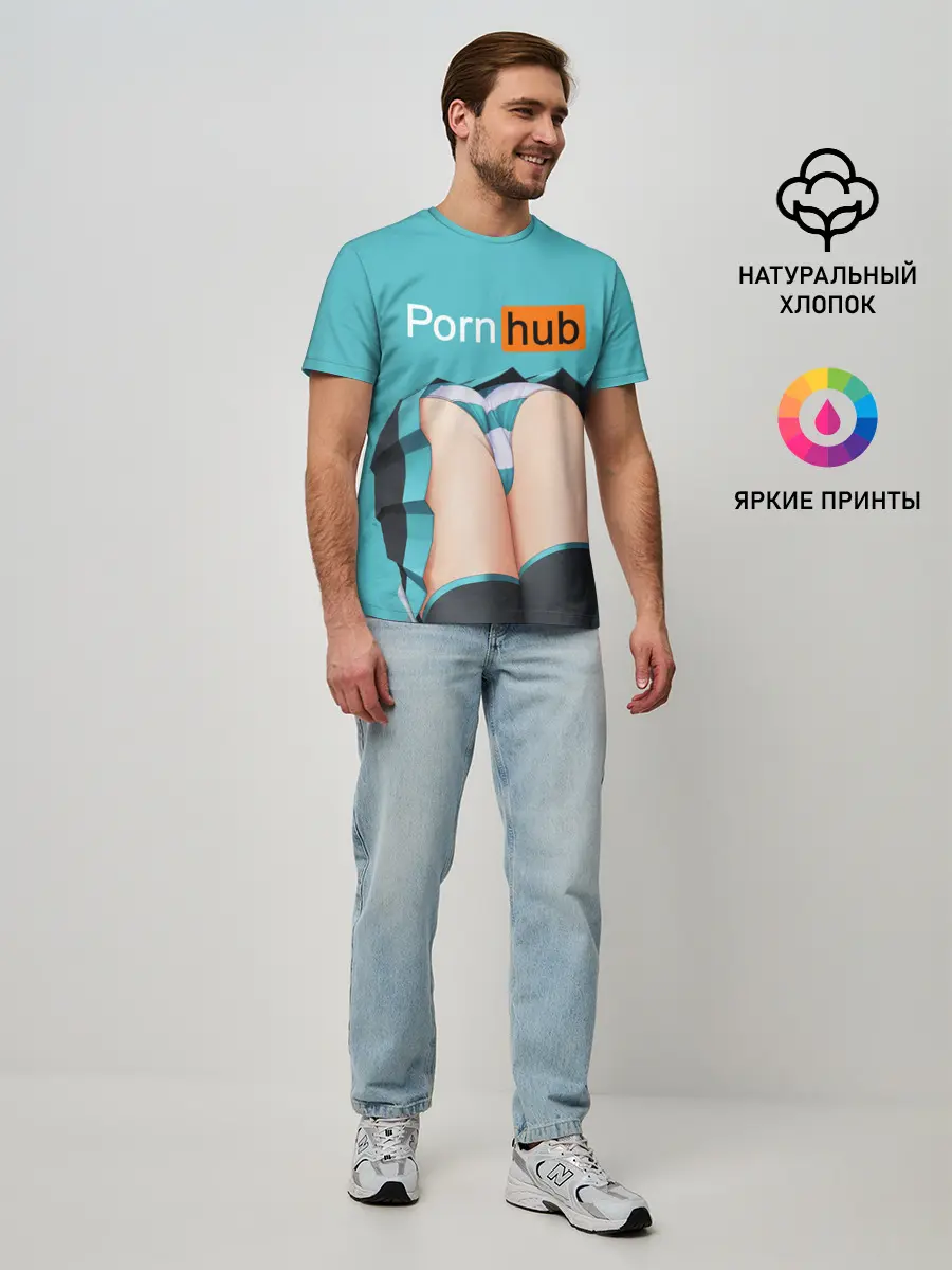 Мужская базовая футболка / PORN HUB
