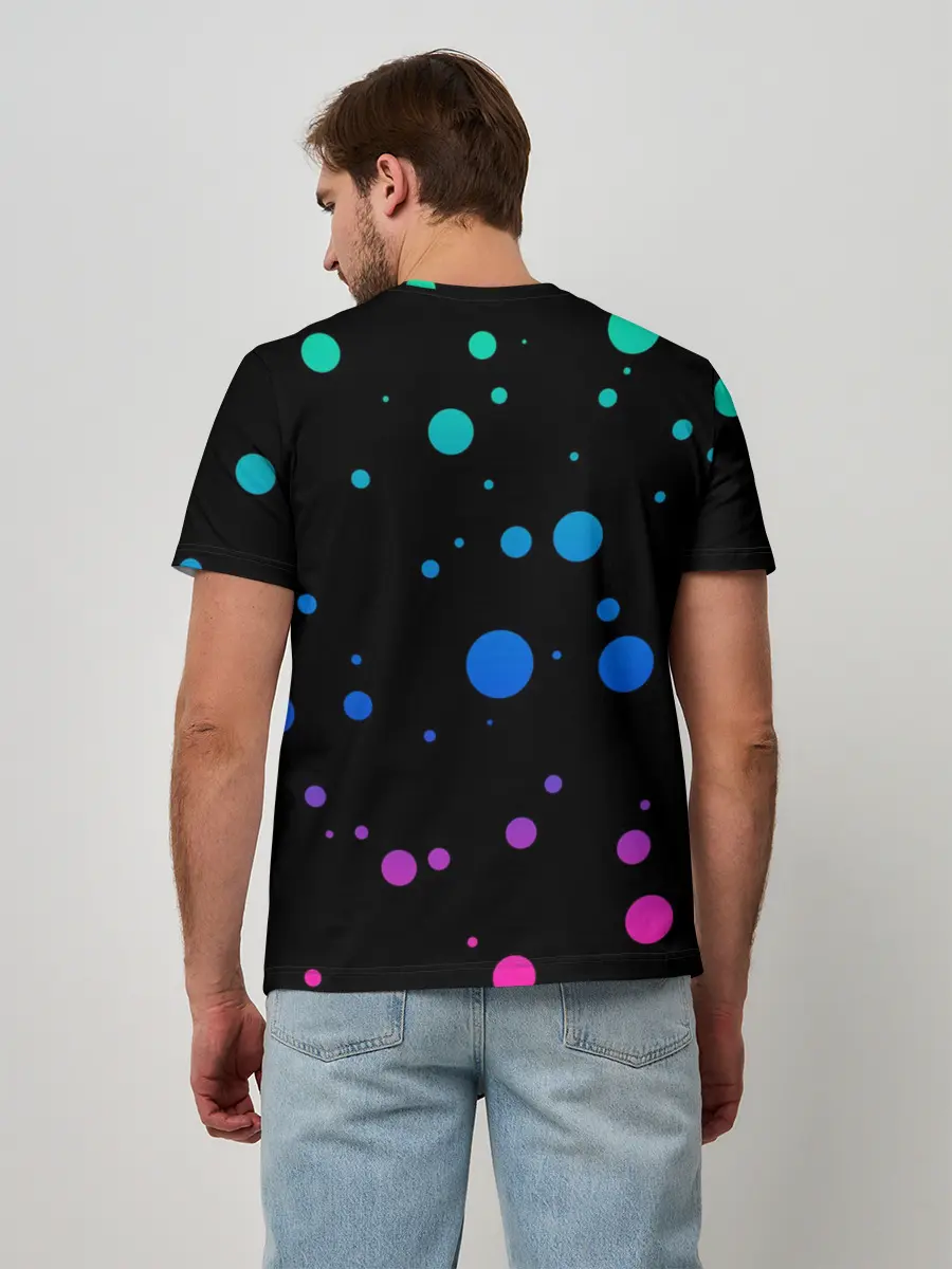 Мужская базовая футболка / геометрия