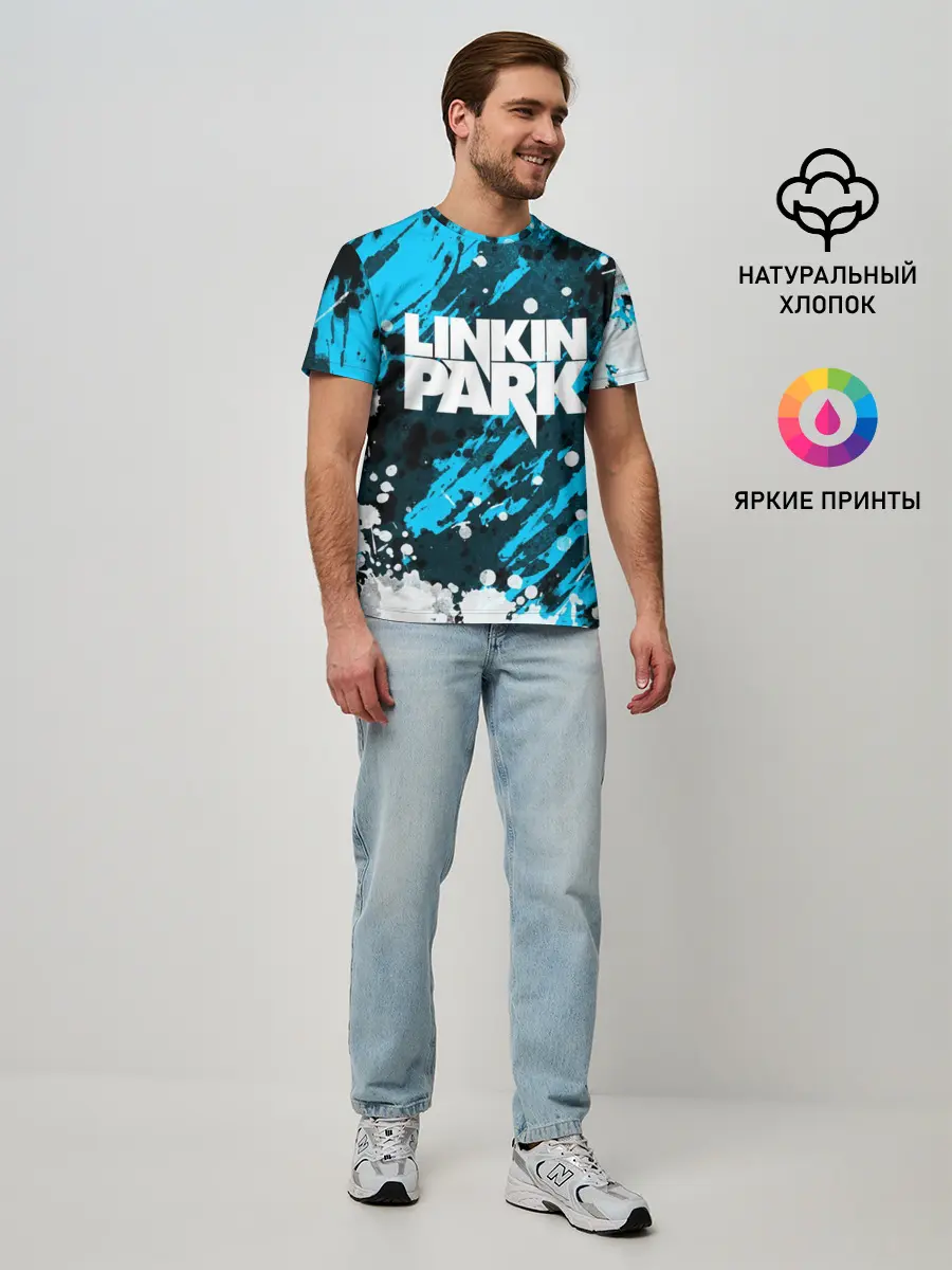 Мужская базовая футболка / Linkin Park