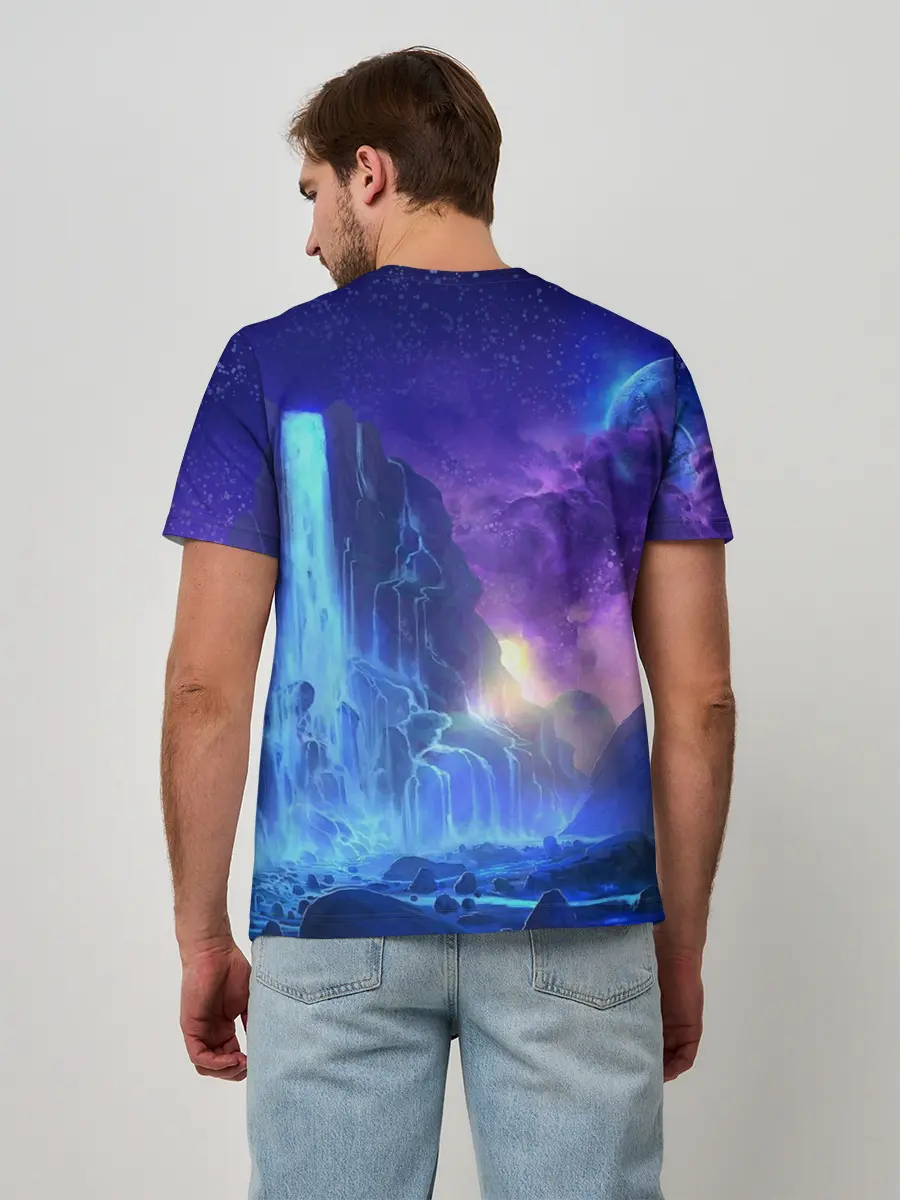 Мужская базовая футболка / Водопад Фейри Тейл