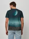 Мужская базовая футболка / Космос в горах