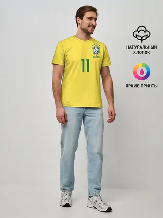 Мужская базовая футболка / Coutinho home WC 2018