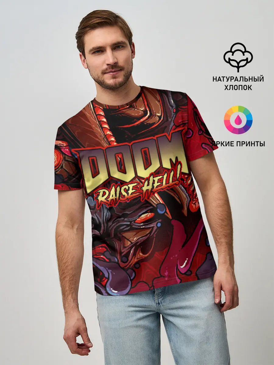 Мужская базовая футболка / DOOM Eternal