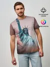 Мужская базовая футболка / Статуя свободы