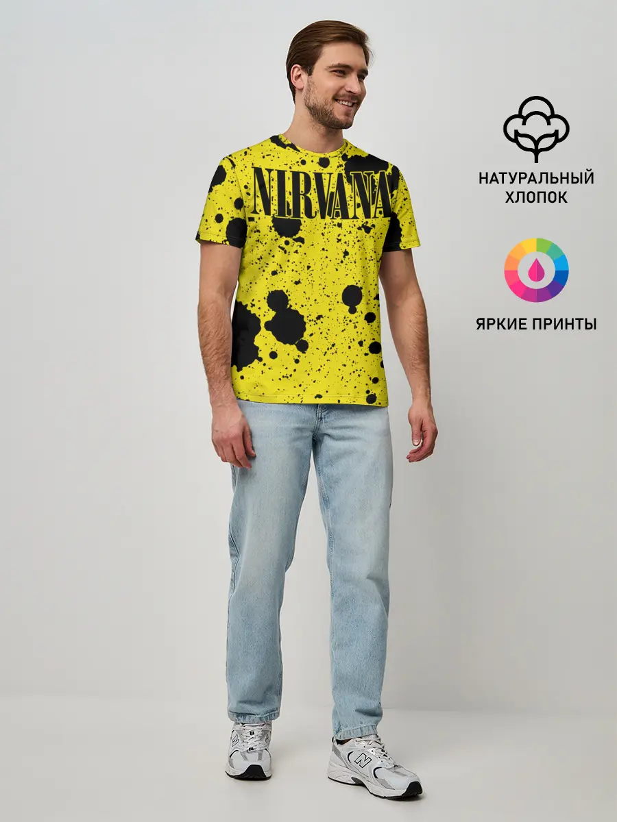 Мужская базовая футболка / Nirvana